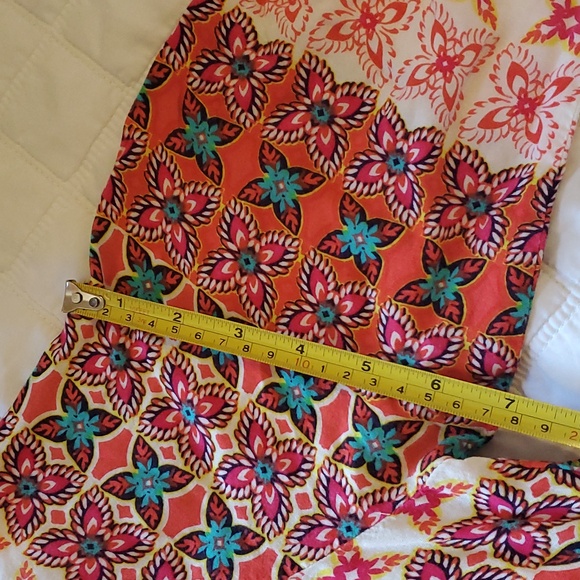 Plus Size Anthropologie Fig and Flower Long Blouse Womens 1X Floral Pockets - Picture 7 of 11